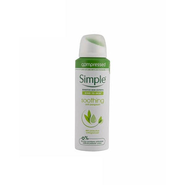 اسپری ضد تعریق سیمپل مدل Soothing حجم 125 میلی لیتر اسپری ضد تعریق سیمپل مدل Soothing حجم 125 میلی لیتر