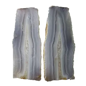 سنگ راف عقیق مدل سلیمانی کد z1 مجموعه 2 عددی