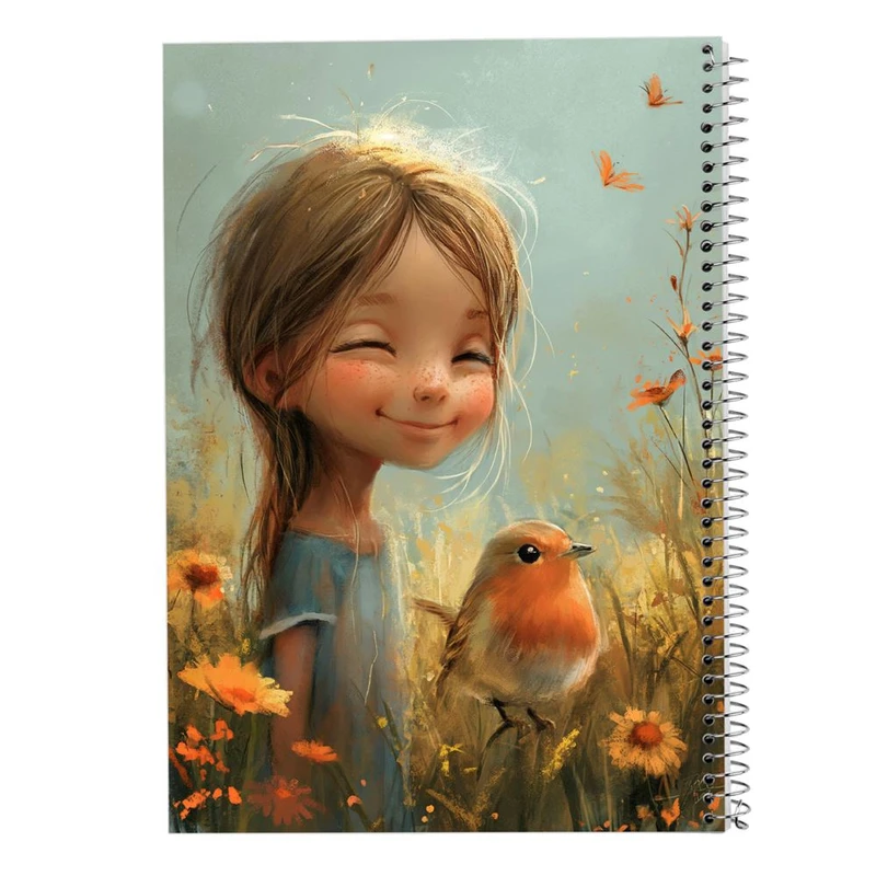 دفتر ژورنال نویسی 50 برگ مدوپد مدل نقطه ای طرح دخترانه کد DF15879