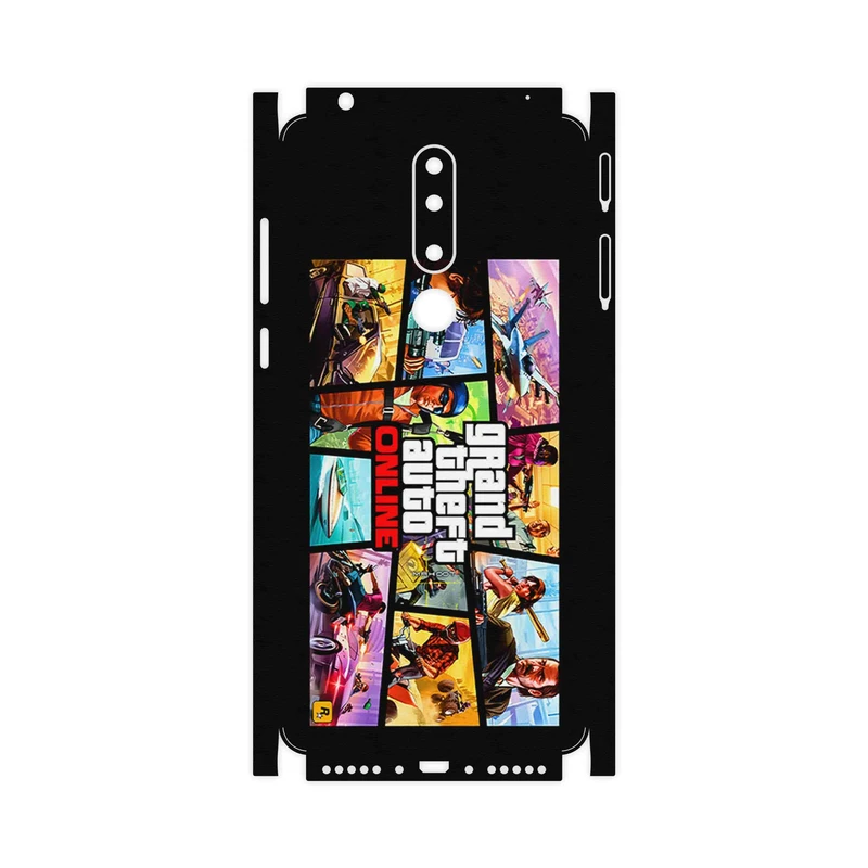 برچسب پوششی ماهوت مدل GTA Online Game Series-FullSkin مناسب برای گوشی موبایل نوکیا 3.1 Plus