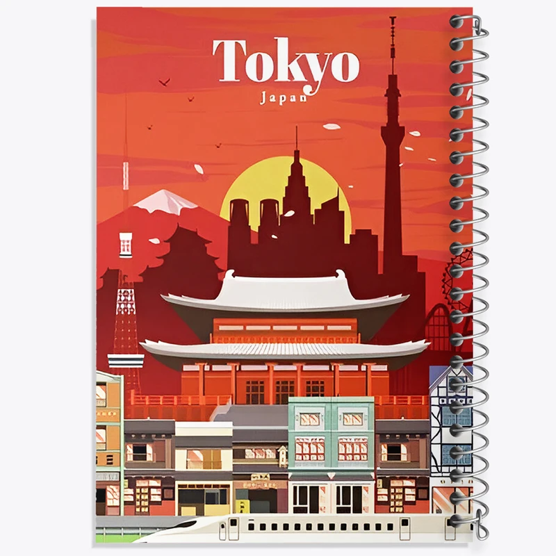 دفتر مشق 100 برگ خندالو طرح توکیو (Tokyo) کد F6324