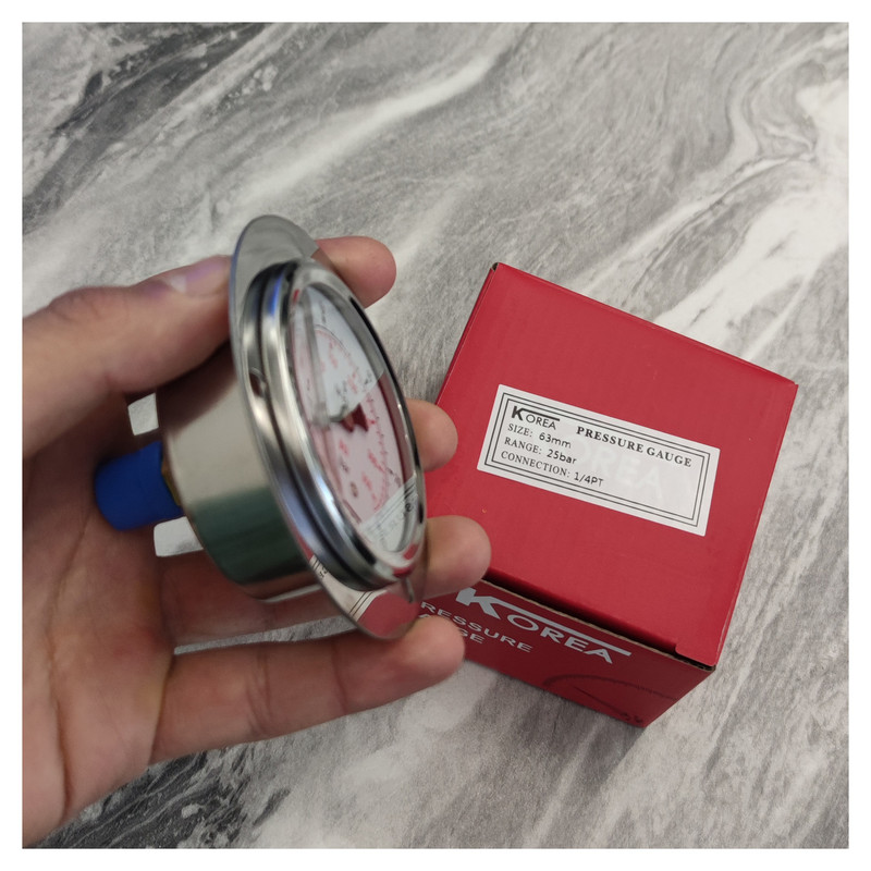 گیج فشار کره مدل 6cm-back-25bar