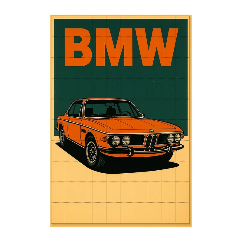 پوستر مدل bmw طرح قدیم کد 10