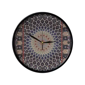 ساعت دیواری مدوپد طرح فرش قم گنبد اشکی مدل C-Ghom022