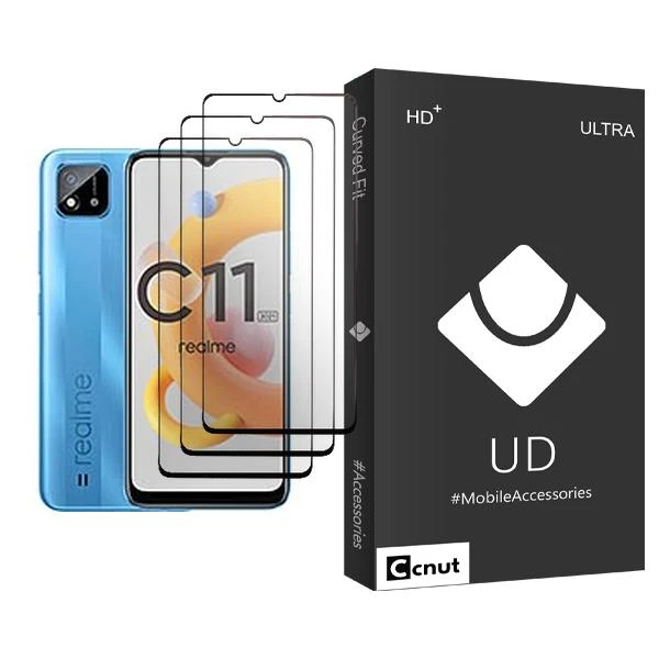 محافظ صفحه نمایش کوکونات مدل UDB Ultra MIX003 مناسب برای گوشی موبایل ریلمی C11 (2021) بسته سه عددی