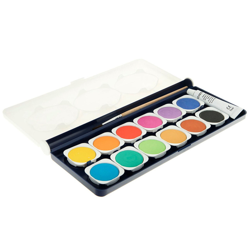 آبرنگ 12 رنگ استدلر مدل Noris