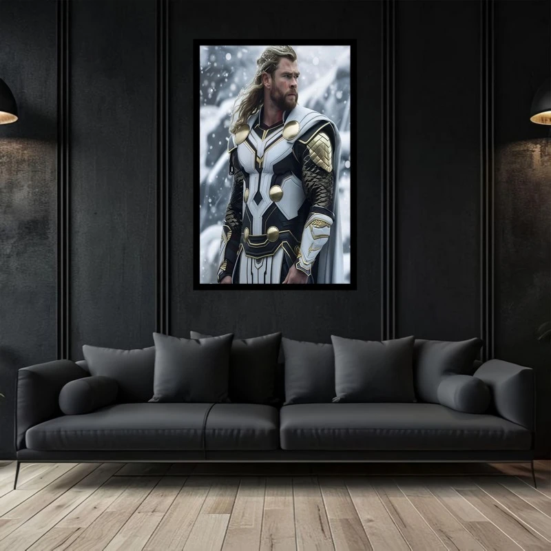 تابلو بکلیت طرح نقاشی و هنر دیجیتال شخصیت سینمای ثور  thor مدل B-bu2837