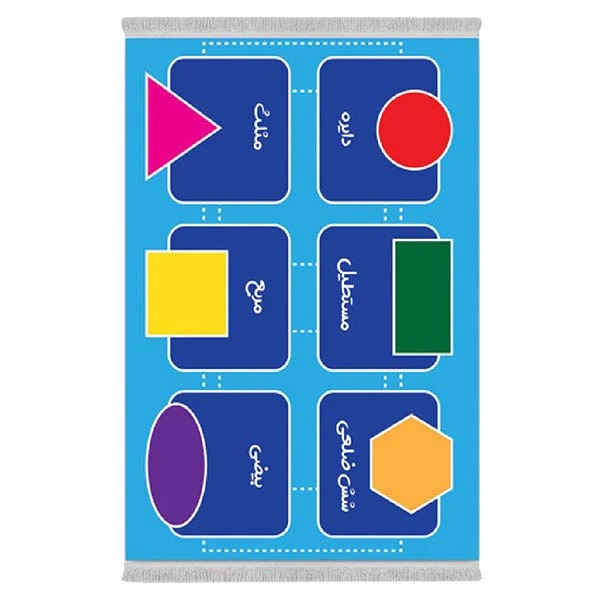 فرش پارچه‌ای دفه مدل فرشینه طرح فانتزی کد 8179