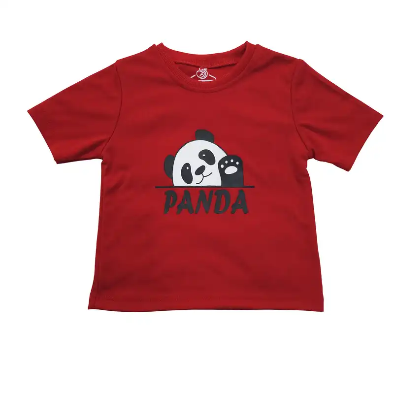 ست تی شرت و شلوارک بچگانه سپیدپوش مدل پاندا کد 140207