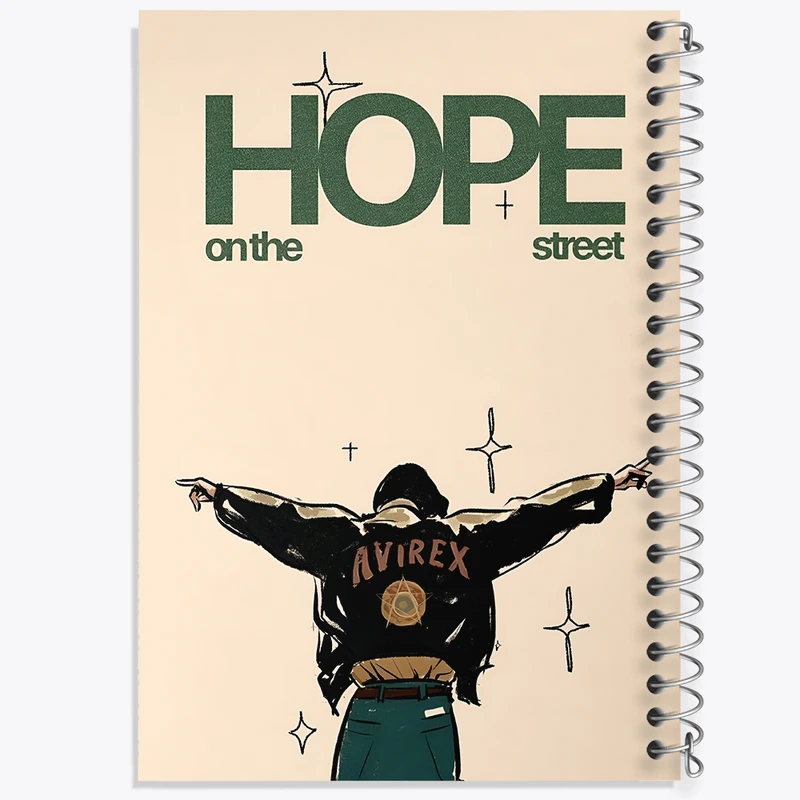 دفتر مشق 100 برگ خندالو طرح Hope On The Street کد N4020