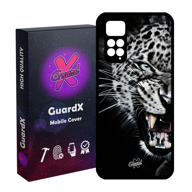 کاور گارد ایکس طرح پلنگ مدل Glass10244 مناسب برای گوشی موبایل شیائومی Redmi Note 11S/ Note 11 4G
