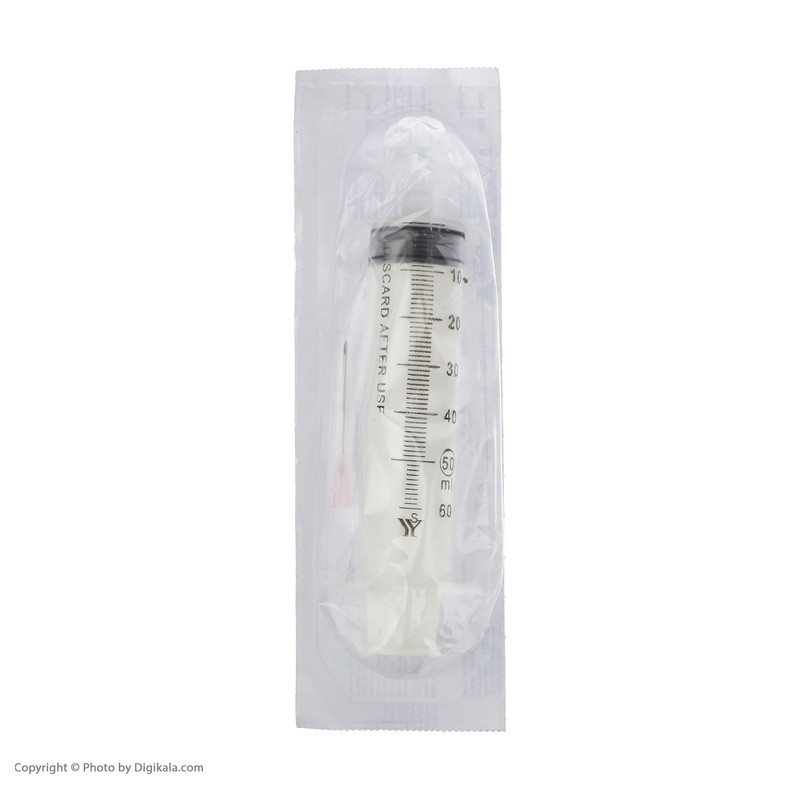 سرنگ 50 سی سی یزد مدل لوئر لاک بسته 100 عددی