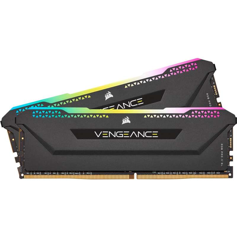 رم دسکتاپ DDR4 دوکاناله 3200 مگاهرتز CL16 کورسیر مدل VENGEANCE RGB PRO SL ظرفیت 64 گیگابایت