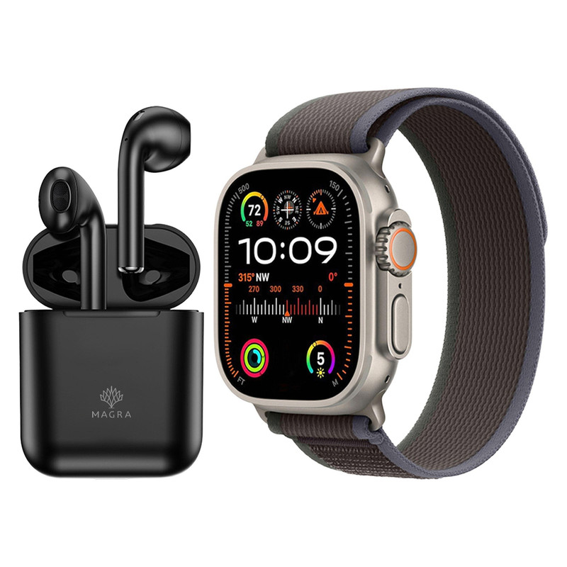 ساعت هوشمند بلک تایم مدل NIX ULTRA 2 به همراه هدفون بلوتوثی ساعت هوشمند بلک تایم مدل NIX ULTRA 2 به همراه هدفون بلوتوثی