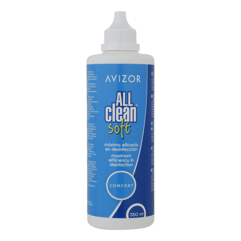 محلول شستشوی لنز آویزور مدل All clean soft حجم 350 میلی لیتر