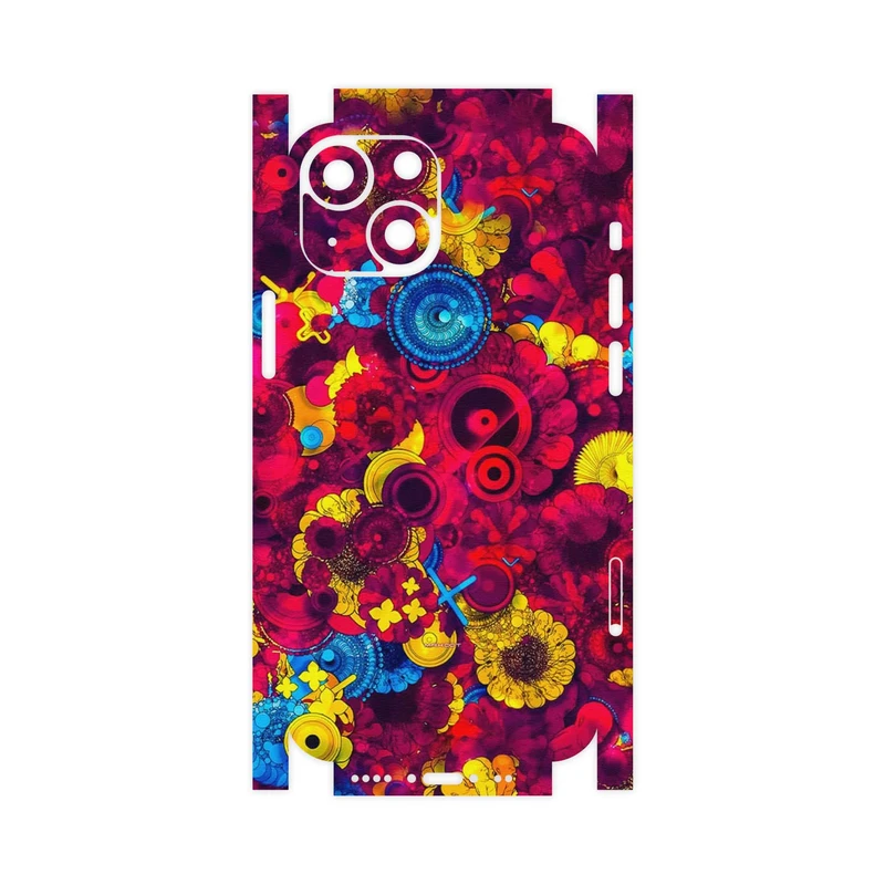 برچسب پوششی ماهوت مدل Vector Flower Garden Digital Art-FullSkin مناسب برای گوشی موبایل اپل iPhone 13 Mini