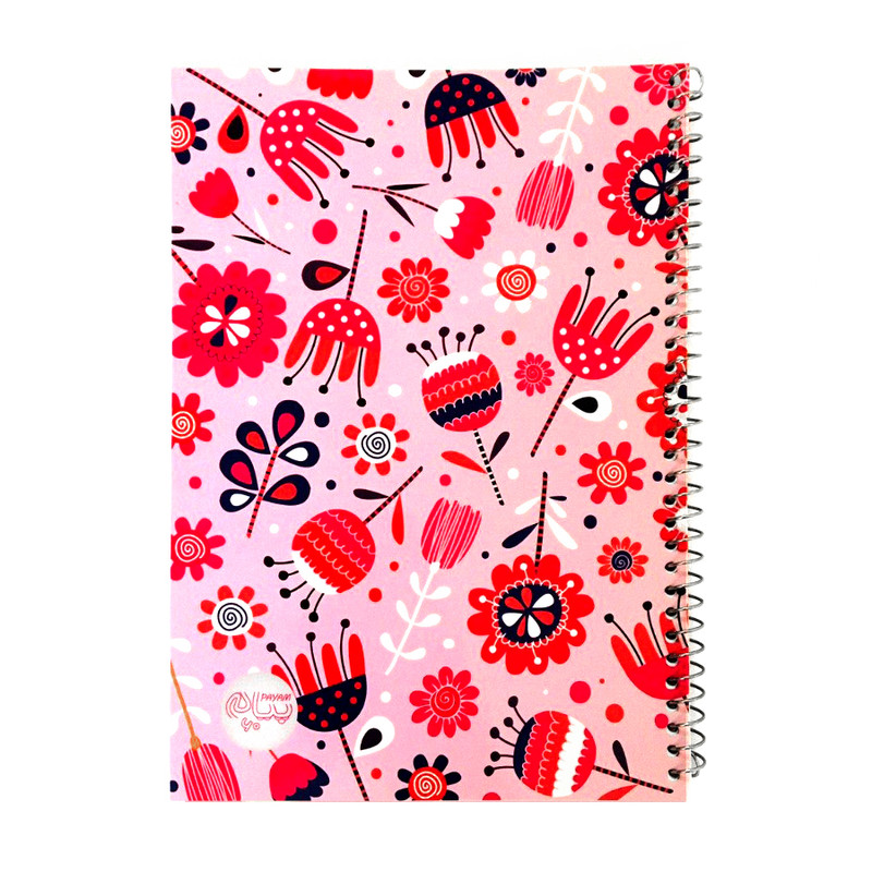 دفتر مشق 60 برگ پیام مدل گل آذین کد 6096