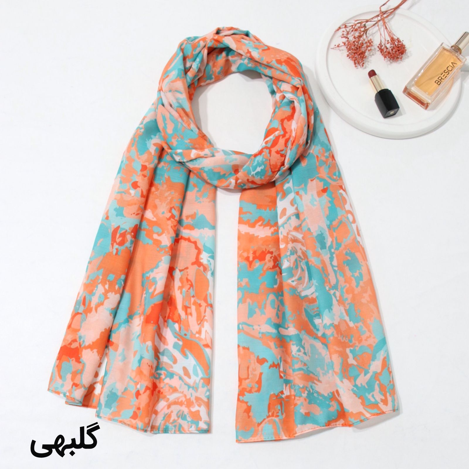 شال زنانه مدل تابستانه آبرنگی ساده کد a-3082 -  - 2