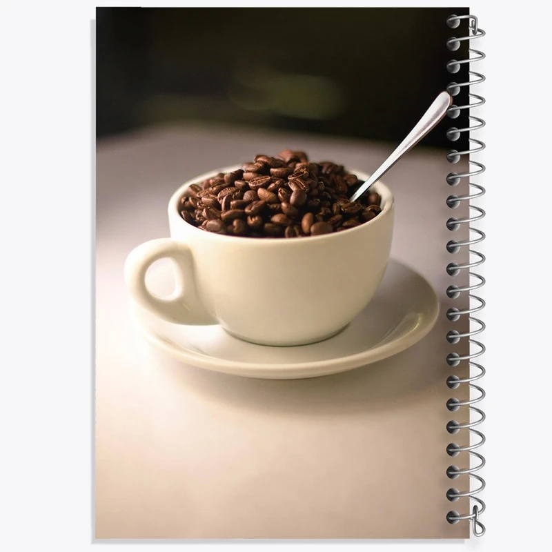 دفتر نت موسیقی 50 برگ خندالو مدل قهوه (Coffee) کد F2509