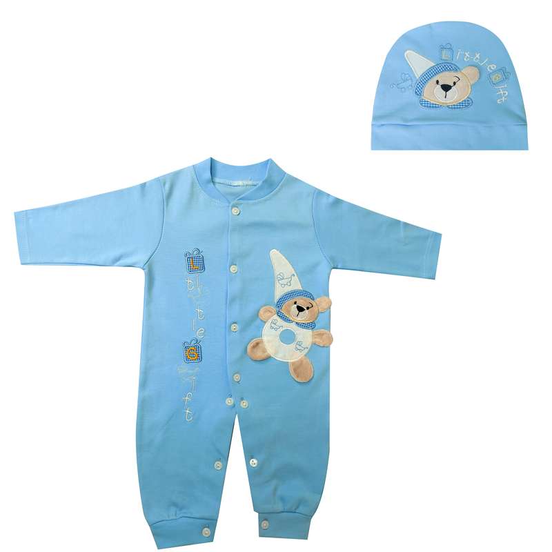  ست سرهمی و کلاه نوزادی سودا مدل LNSC