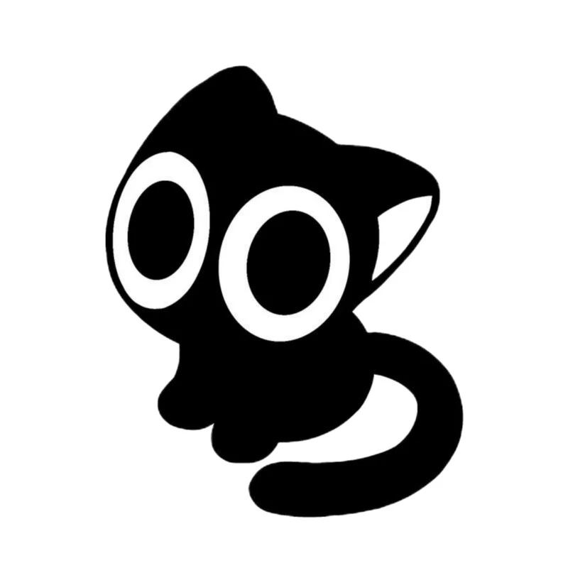 استیکر پارچه و لباس پاد آفرین مدل  کارتونی مینیمال  گربه کد 989