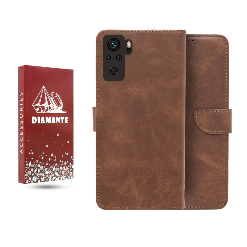 کیف کلاسوری دیامانته مدل چرم مناسب برای گوشی موبایل شیائومی Redmi Note 10 4G