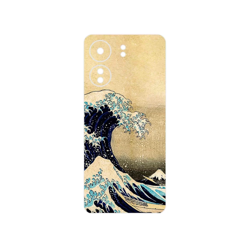 برچسب پوششی ماهوت مدل The Great Wave off Kanagawa of Hokusai مناسب برای گوشی موبایل شیائومی Poco C65