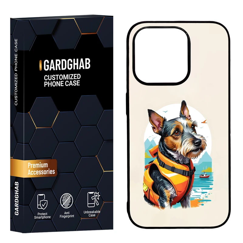 کاور گارد قاب مدل دورژله ای هنری مناسب برای گوشی موبایل اپل iPhone15 pro