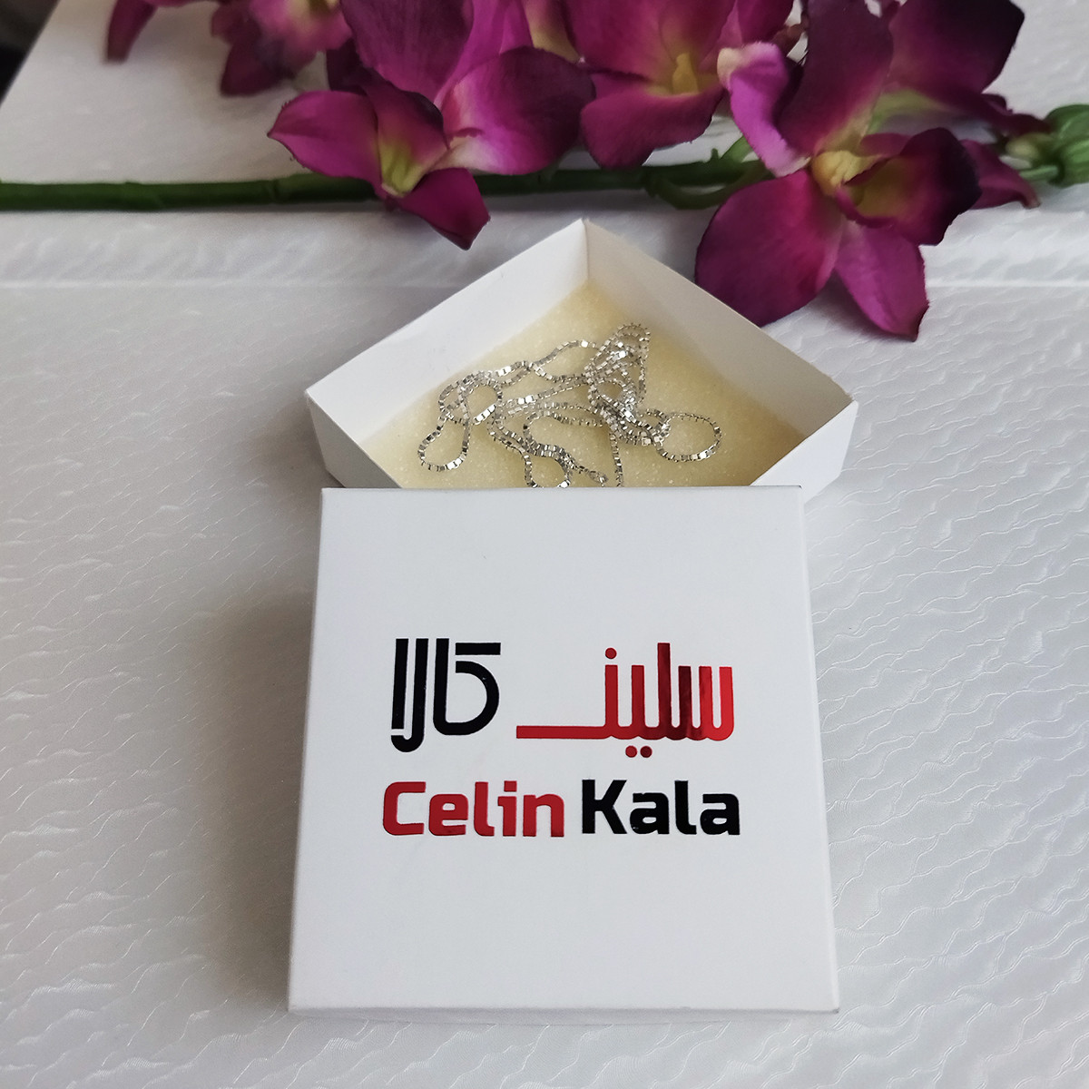 زنجیر نقره زنانه سلین کالا مدل ونیزی T60