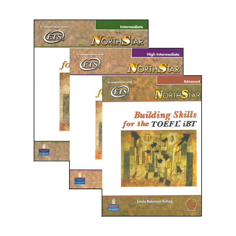 کتاب ‌Building skills for the TOEFL IBT  اثر Linda Robinson Flag انتشارات لانگمن 3 جلدی 