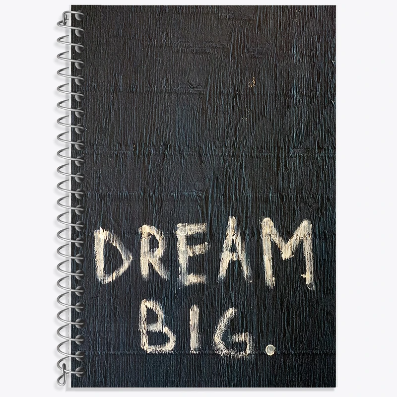 دفتر زبان 50 برگ خندالو مدل سه خط طرح Dream Big کد F261