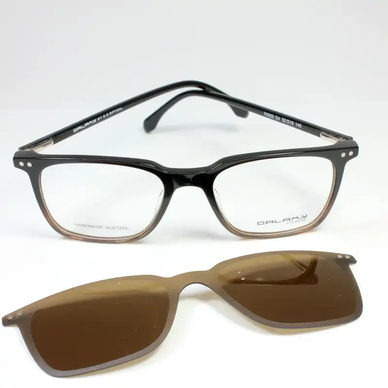 فریم عینک طبی گلکسی مدل 70353 به همراه کاور آفتابی