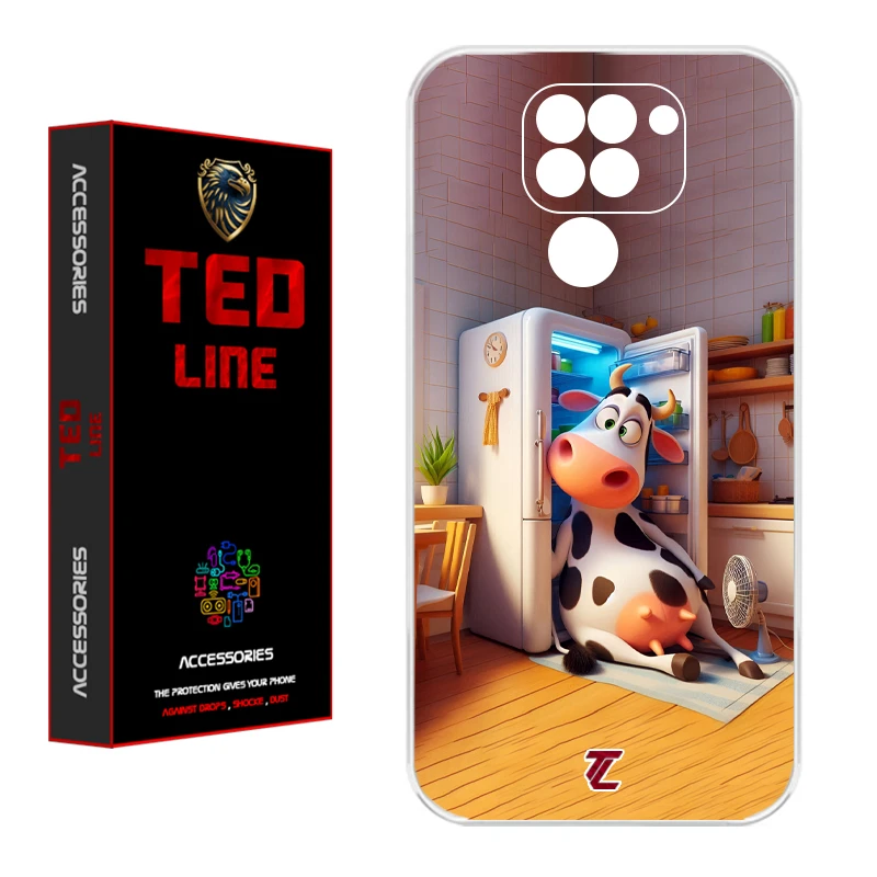 کاور تدلاین طرح گاو کد 1168 مناسب برای گوشی موبایل شیائومی Redmi Note 9