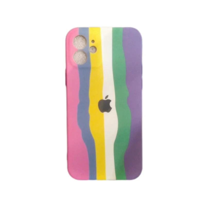 کاور مدل سیلیکونی طرح ابرنگی کد 07 مناسب برای گوشی موبایل iphone 12