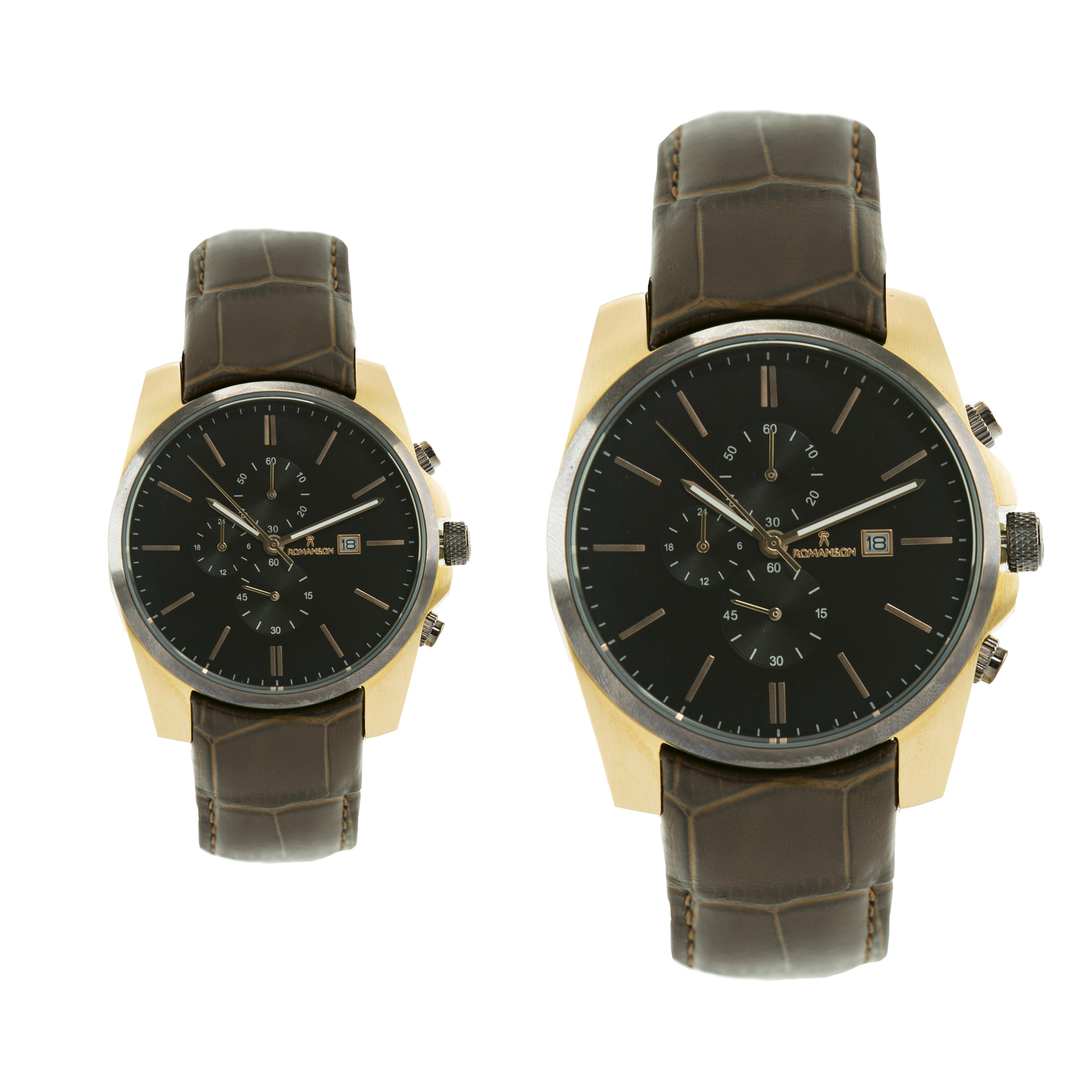 ست ساعت مچی عقربه ای زنانه و مردانه کد 1123G - 1123L BR