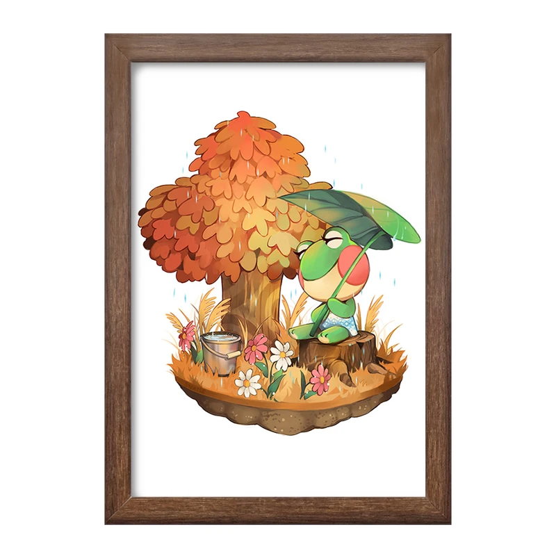 تابلو خندالو طرح بازی انیمال کراسینگ (Animal Crossing) کد 32638