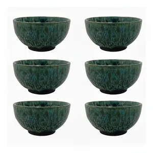 کاسه سفالی مدل شره ای مجموعه شش عددی