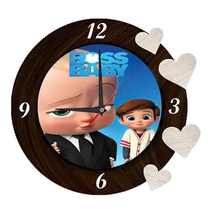 ساعت دیواری کودک مدل بچه رئیس کد 030