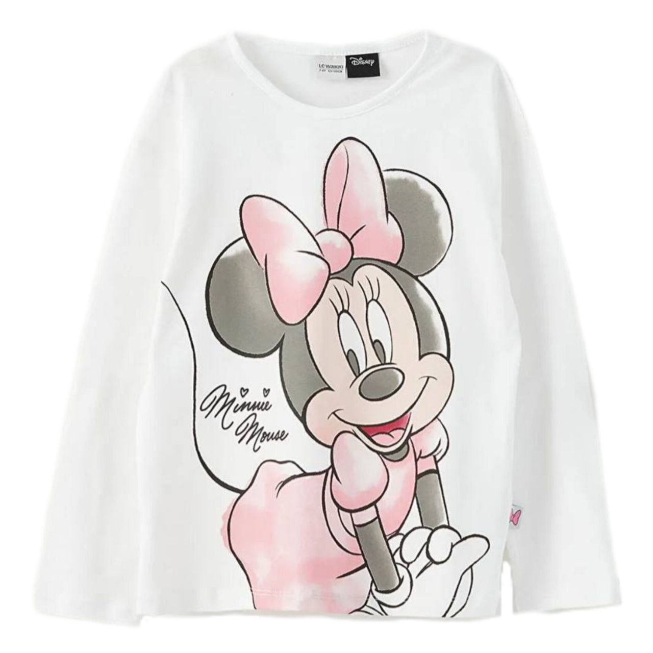 تی شرت آستین بلند دخترانه ال سی وایکیکی مدل mickey mouse