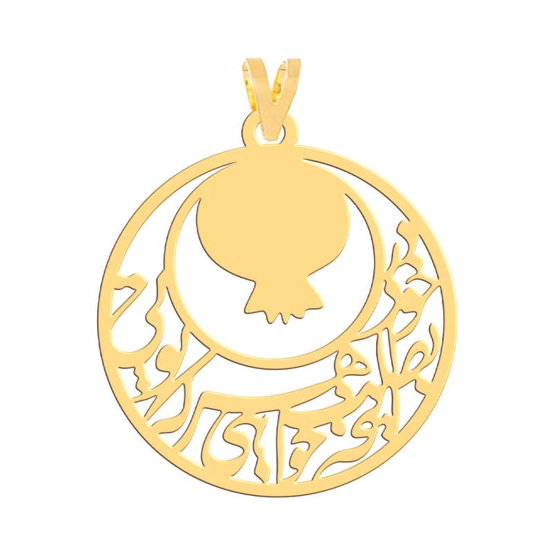 آویز گردنبند طلا 18 عیار زنانه فرشته مدل  انار یلدا WNL-000667