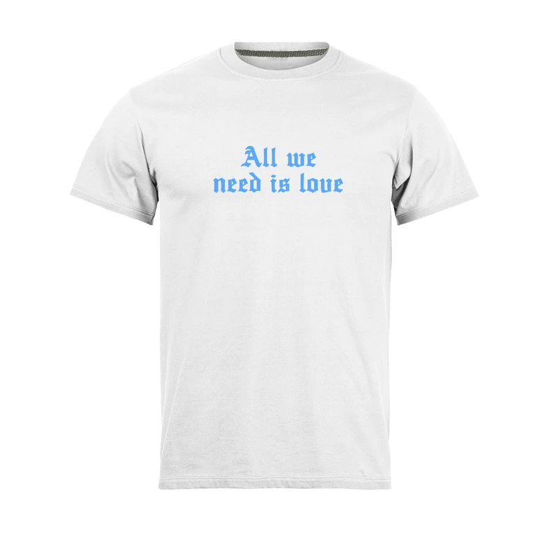 تی شرت آستین کوتاه مردانه مدل all we need is love کد 0352