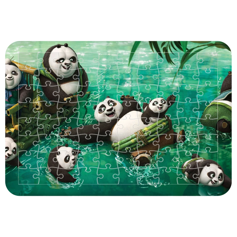 پازل 54 تکه مدل CHB1134 طرح انیمیشن پاندا کونگ فو کار