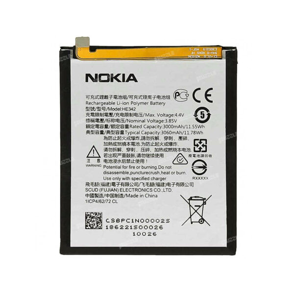 باتری گوشی موبایل مدل HE342 مناسب برای گوشی موبایل نوکیا X6 / X5