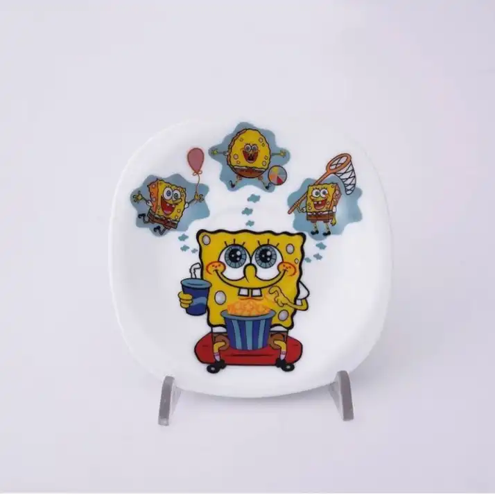 سرویس غذا خوری 5 تکه کودک پارس اوپال مدل باب اسفنجی کد 752