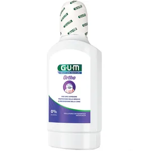 دهانشویه ارتودنسی جی یو ام مدل Ortho حجم 300 میلی لیتر