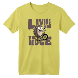 تی شرت آستین کوتاه بچگانه مدل جوجه تیغی و دوچرخه