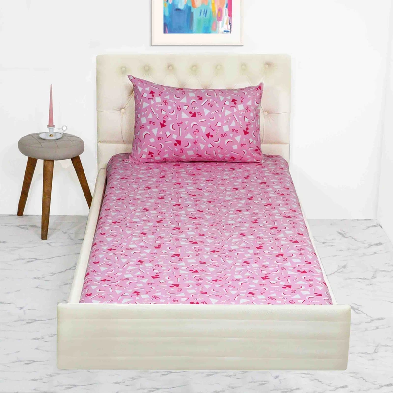 سرویس ملحفه مانیکاهوم مدل هندسی 1 نفره2 تکه