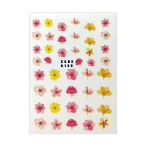 لنز ناخن مدل گل کد 160