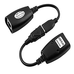 مبدل افزایش طول RJ45 مدل USB-RJXT بسته 2 عددی
