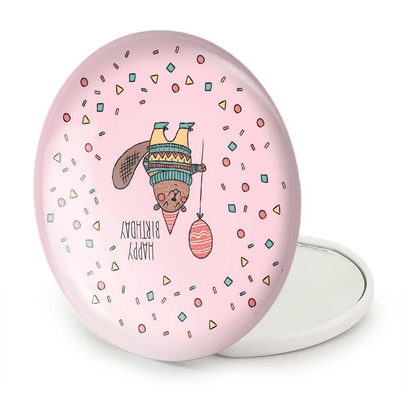 آینه جیبی خندالو طرح تولد مدل تاشو کد 28064